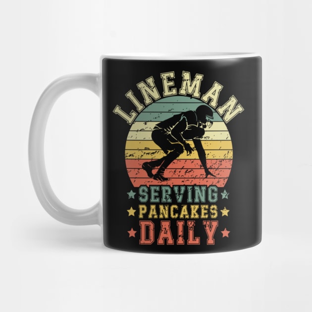 Funny Football Lineman Print  vintage by rhazi mode plagget